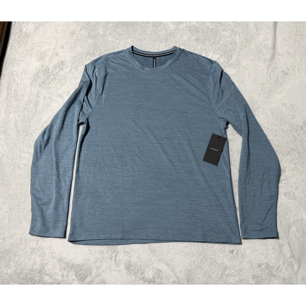 Ten Thousand The Versatile Shirt Mens Medium Blue Training Gym Tee Long Sleeve